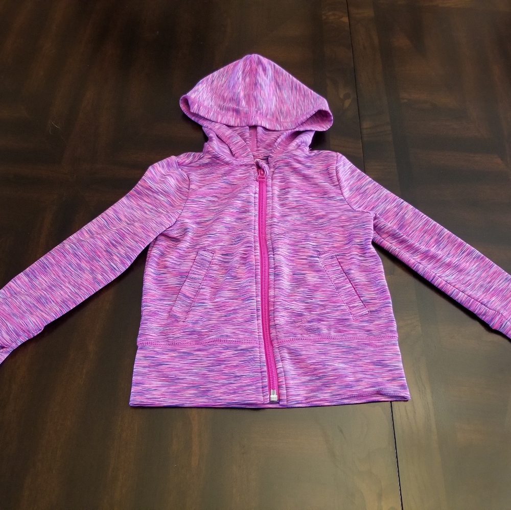 Gymboree pink/purple yoga zip up jacket, 2T
